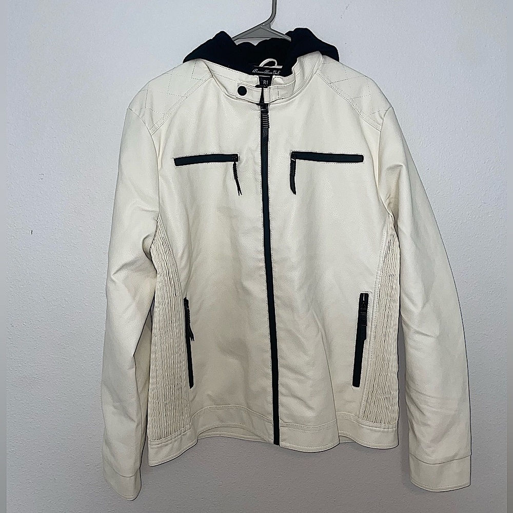 White leather jacket